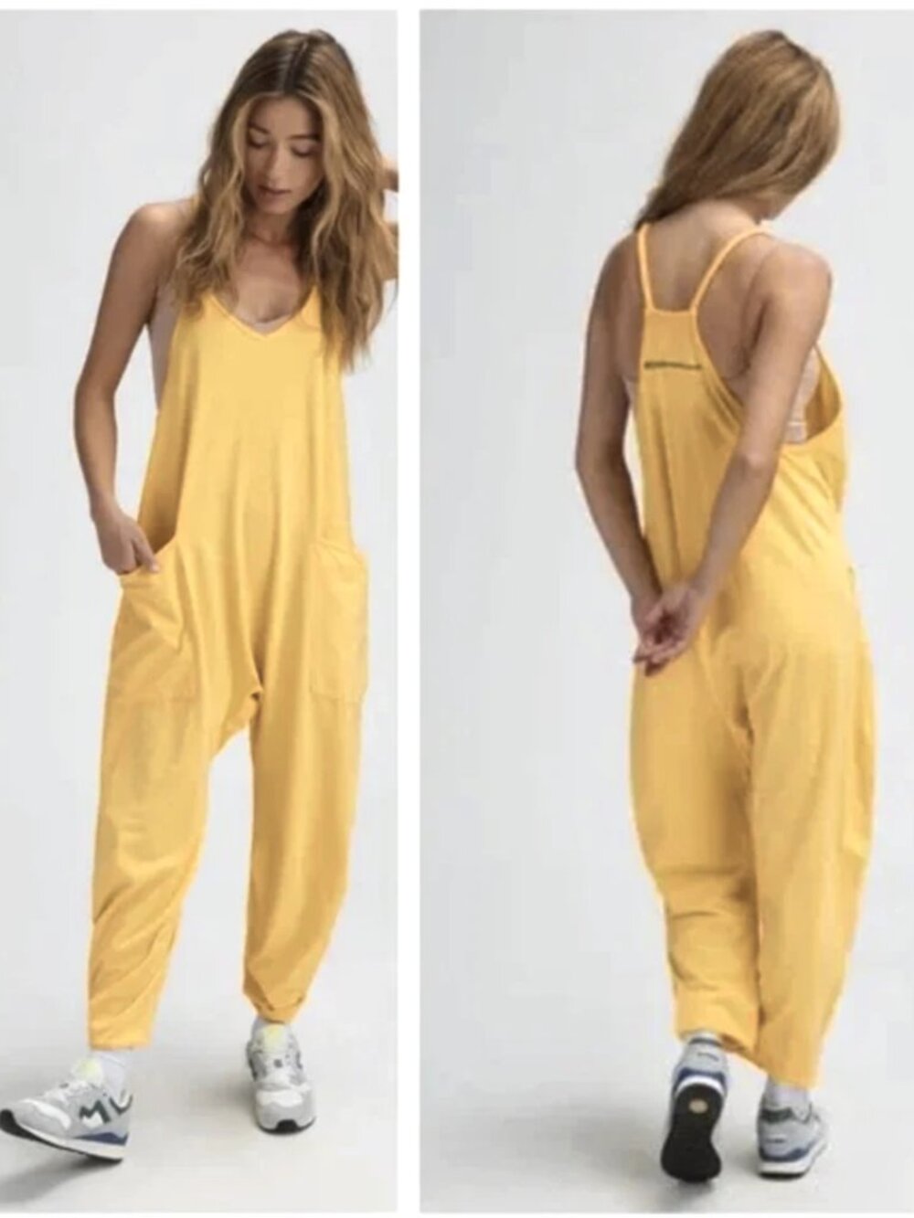 FP Movement by Free People Hot Shot Jumpsuit Size S Yellow